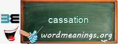 WordMeaning blackboard for cassation